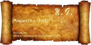 Magasitz Ivó névjegykártya
